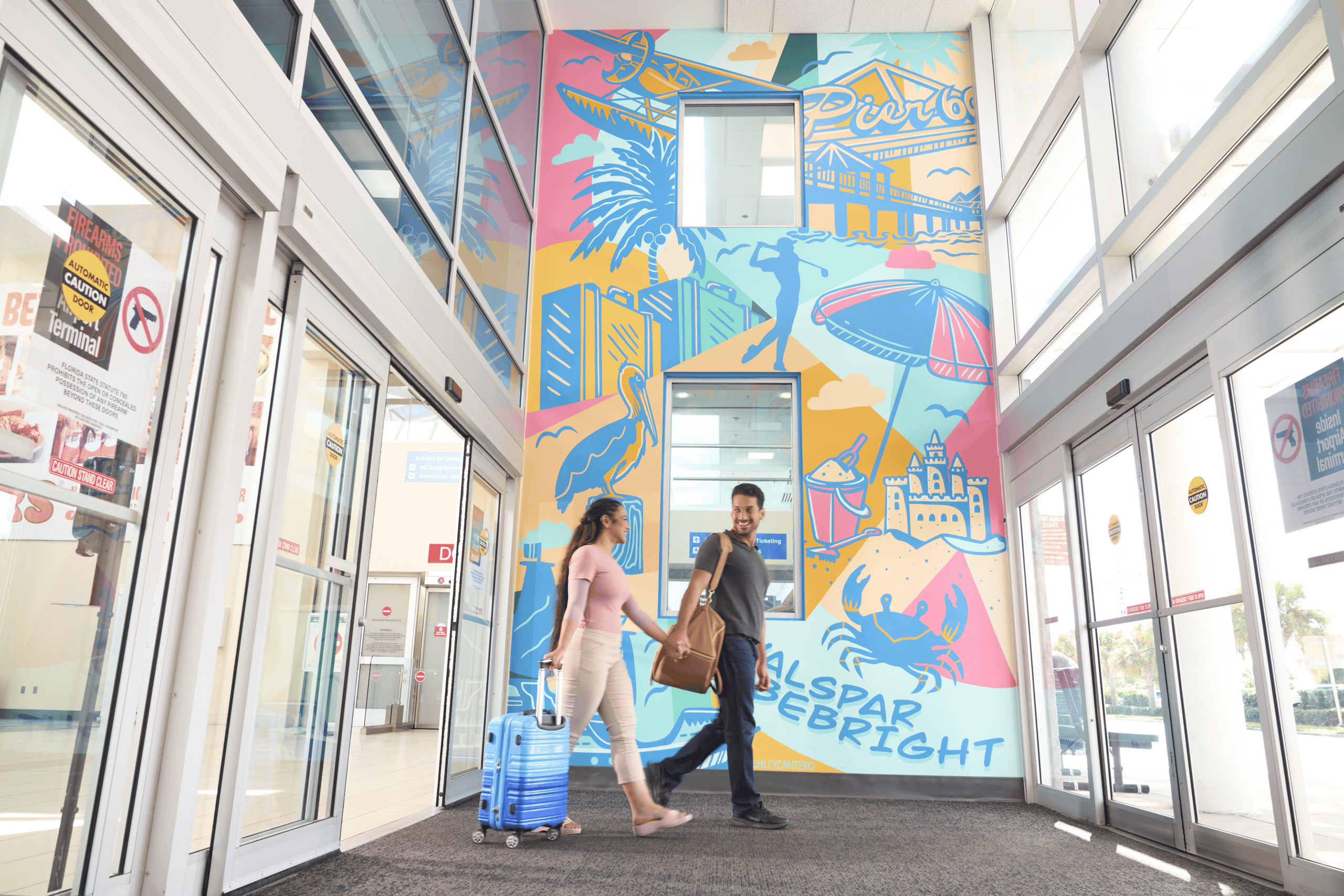 Valspar Mural at St. Pete-Clearwater Airport